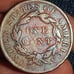1834 Large Liberty Head Penny Beautiful tone Rare USA Genuine Copper 189 years