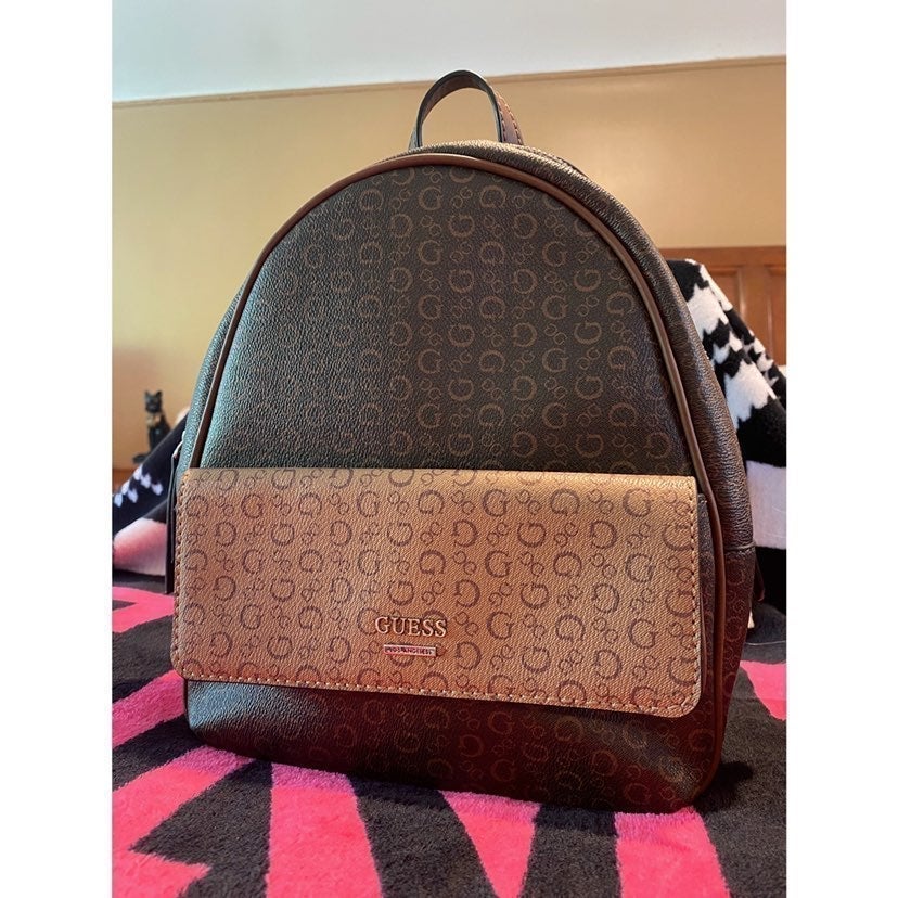 GUESS Brown Backpacks | Mercari
