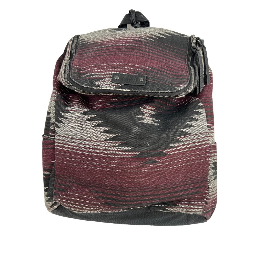 PISTIL Rendezvous Backpack with Faux Leather Straps in Poncho Design