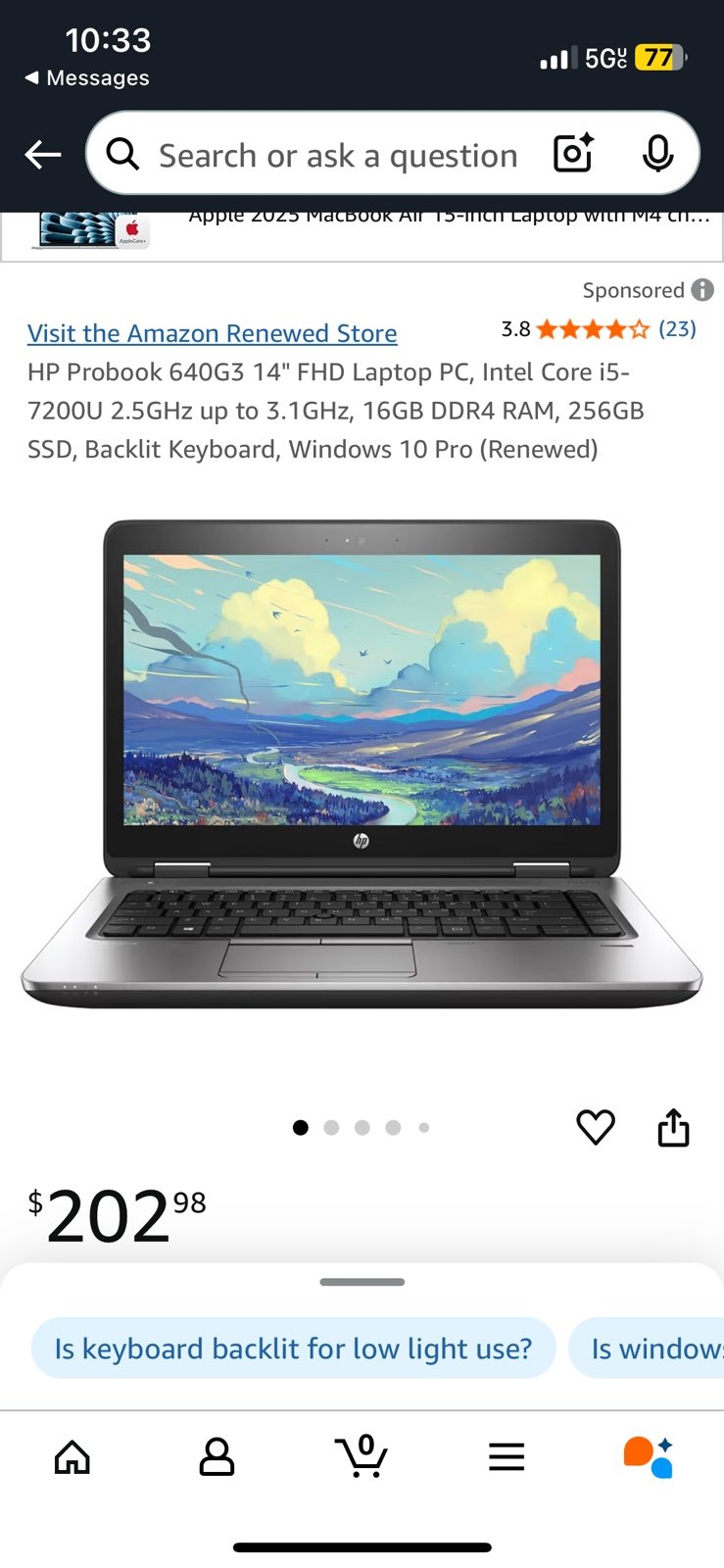 HP Probook 640G3 14 FHD Laptop PC