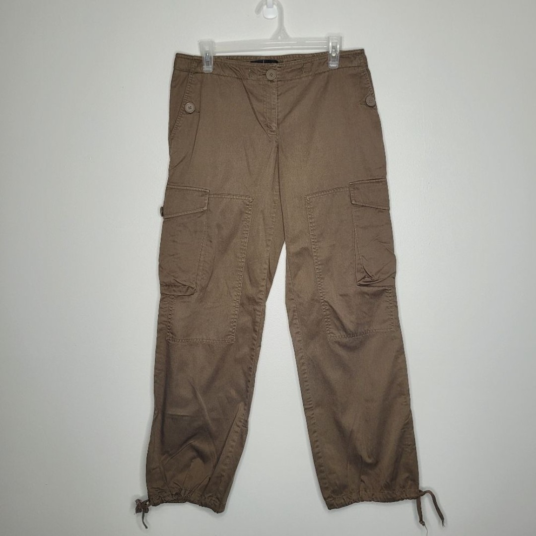 Vintage moda international y2k cargo tactical Trouser brown pants size 10