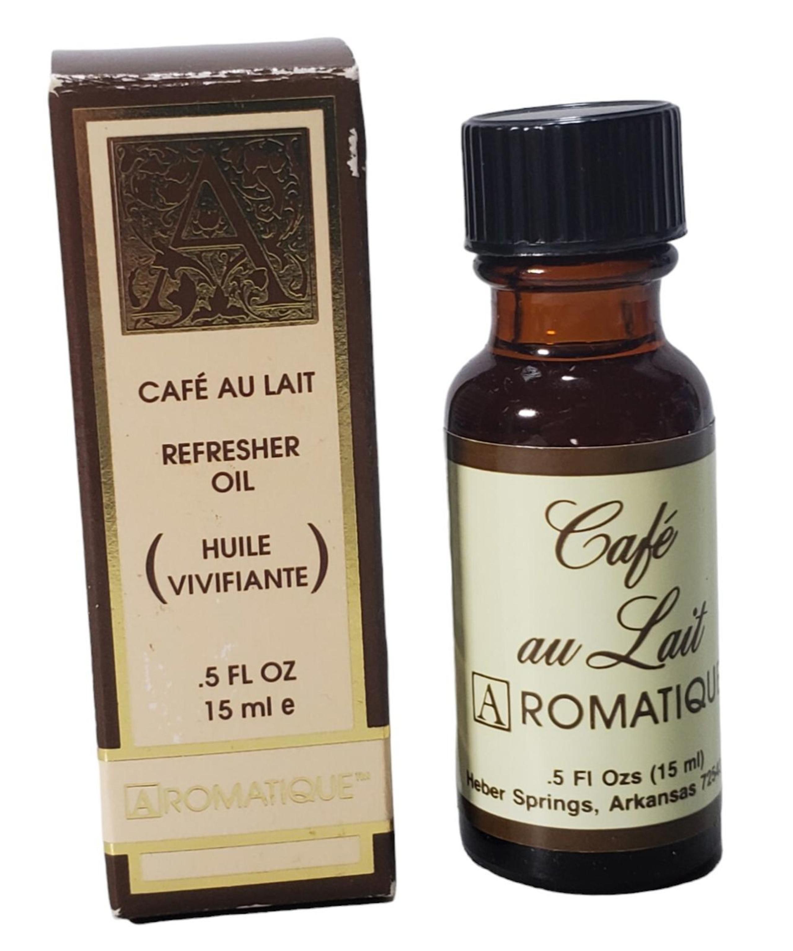 Aromatique Cafe Au Lait Refresher Oil 0.5 oz Unsealed HTF