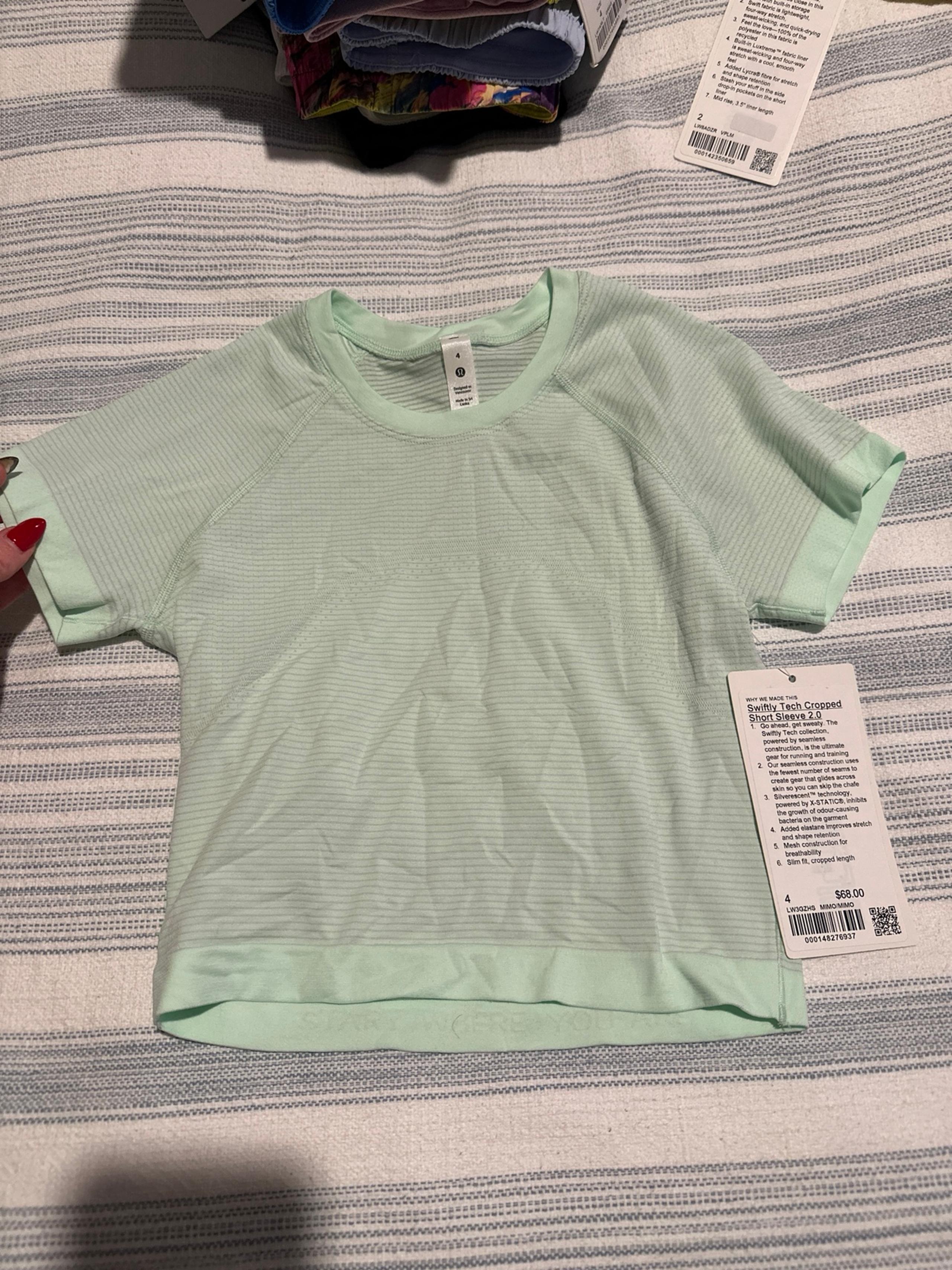 Lululemon Swiftly tech cropped short sleeve 2.0