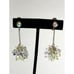 Vintage Aurora Borealis Crystal Chain Drop Earrings