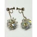 Vintage Aurora Borealis Crystal Chain Drop Earrings
