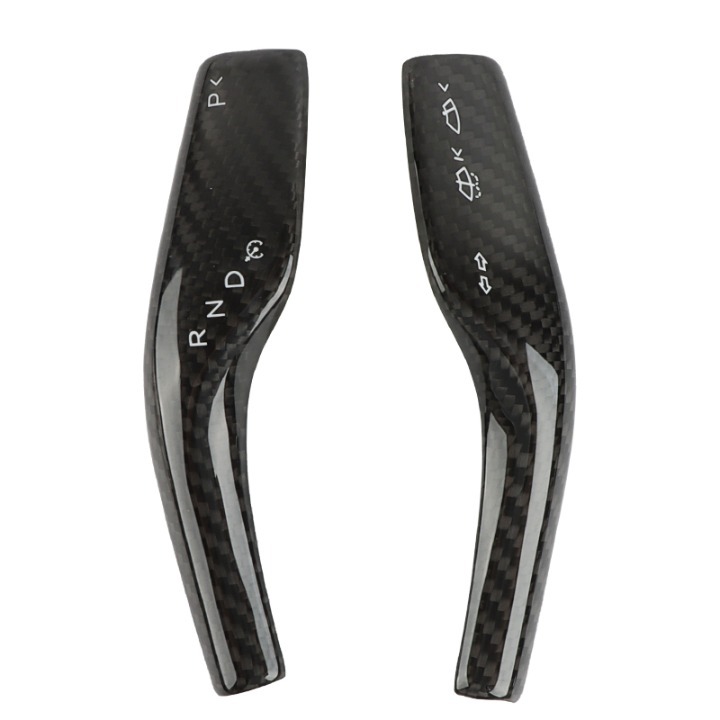 NEW Tesla Model 3 & Y Real Carbon Fiber Steering Wheel Paddle Shift Trim Cover