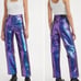 Levi’s shine ribcage straight ankle jeans candy coated purple NWT SZ 30!