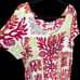 Vintage white tag Manuhealii babydoll long dress button front fits XL