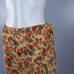 Max Studio Womens Faux Wrap Skirt Size Small Yellow Floral Print Side Tie Ruffle