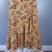 Max Studio Womens Faux Wrap Skirt Size Small Yellow Floral Print Side Tie Ruffle