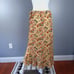 Max Studio Womens Faux Wrap Skirt Size Small Yellow Floral Print Side Tie Ruffle
