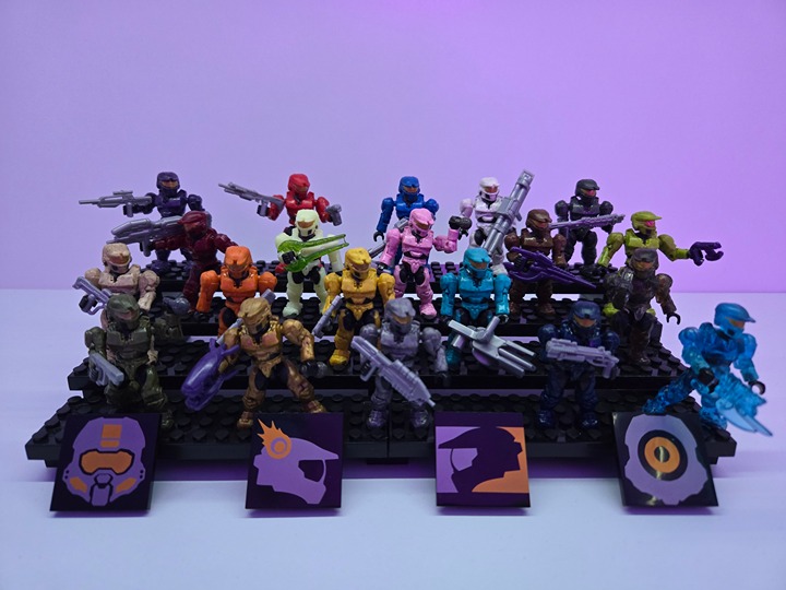 Halo Mega Bloks Spartan Tribute Pack Building Set 95720 100% COMPLETE