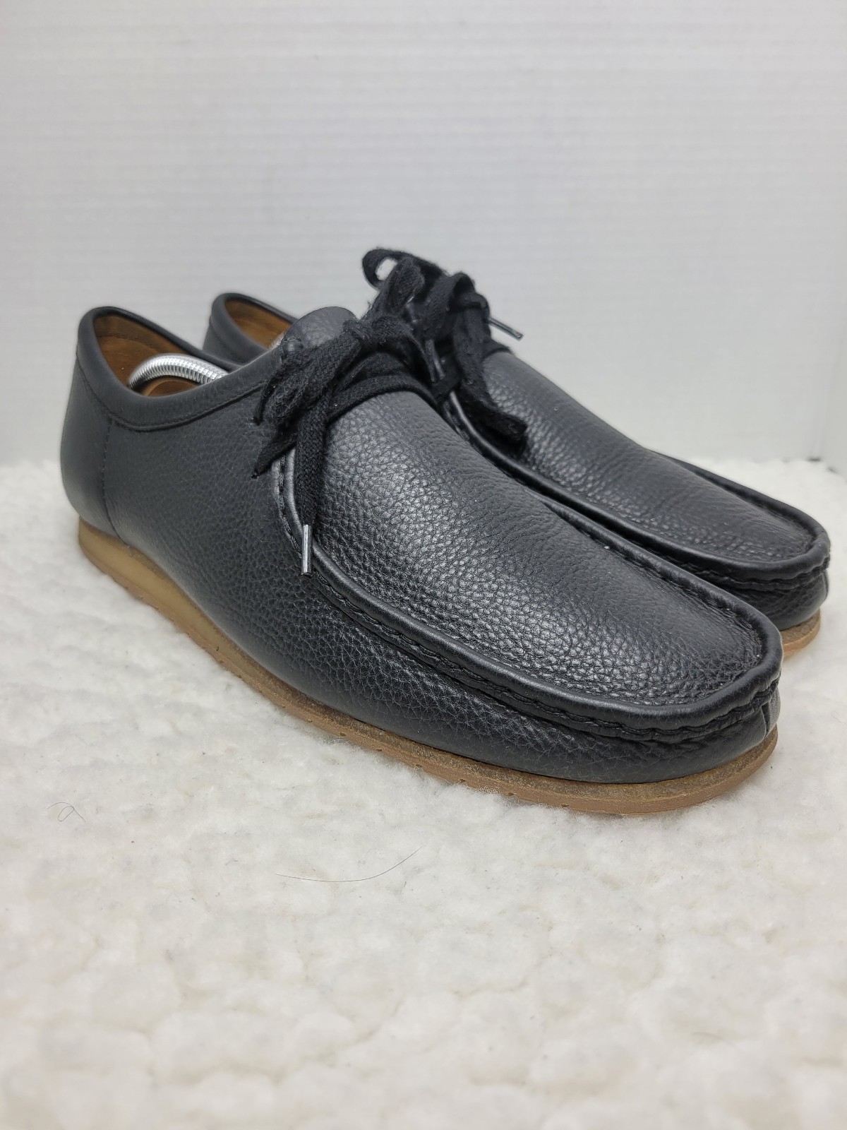 Clarks Wallabees Shoes Men's Size 12 M Low Top Black Leather