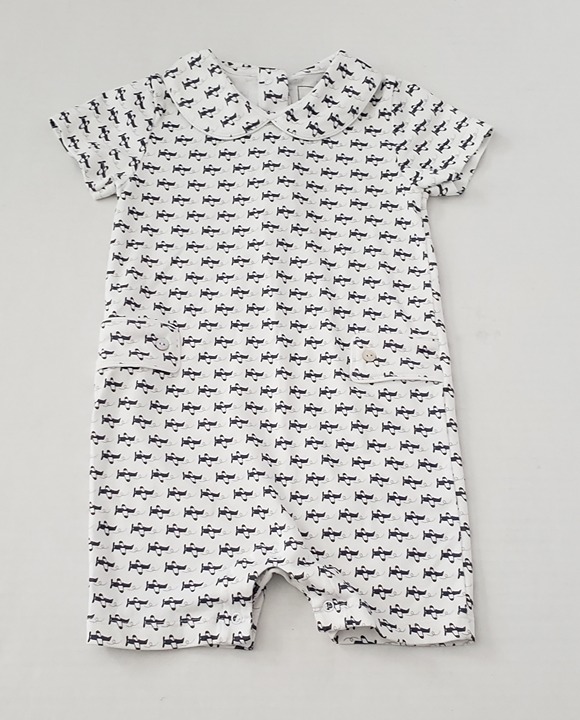 Lila and Hayes Pima Cotton Boys Shortalls