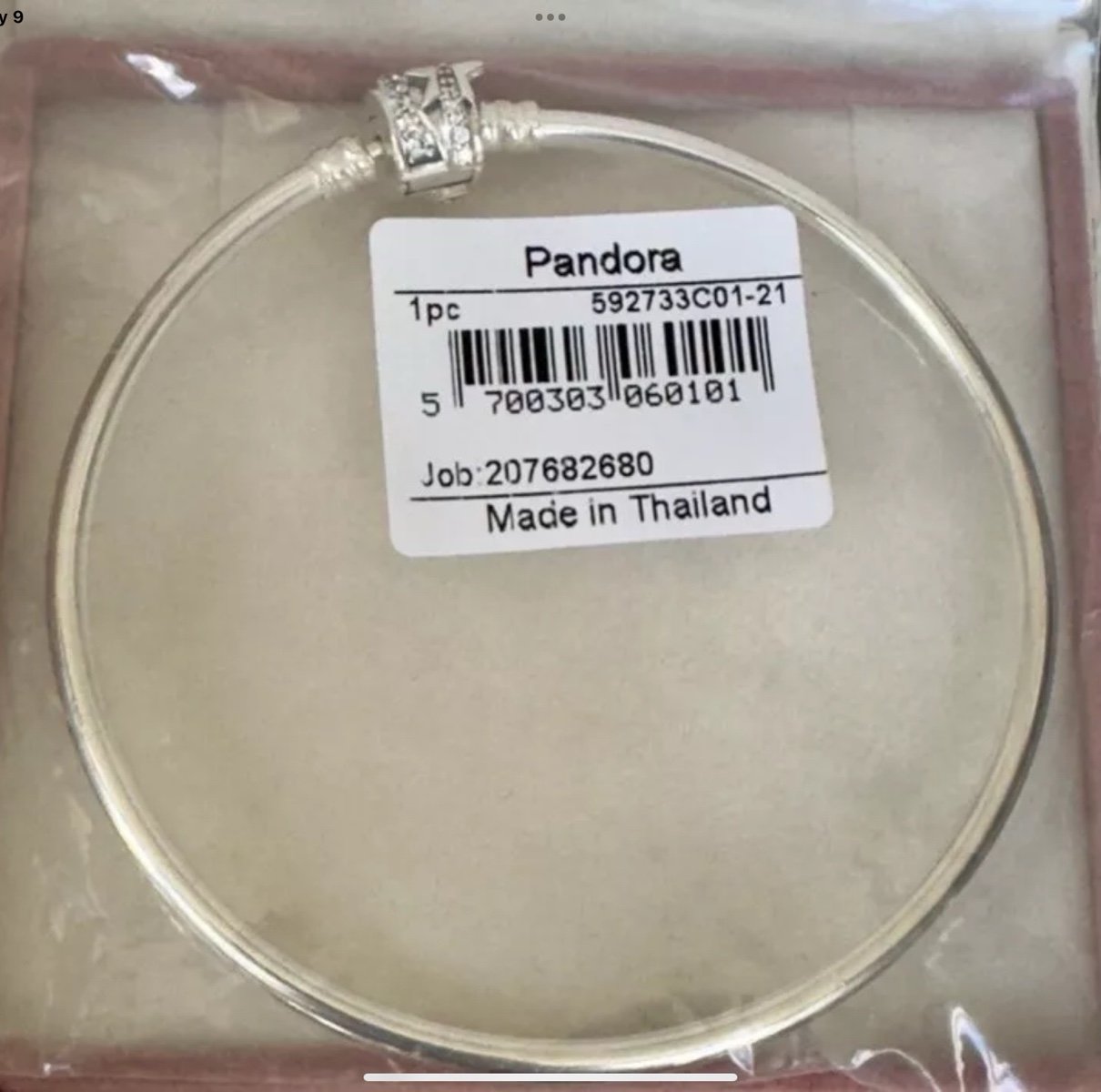 NEW❗️Limited Edition Pandora Sparkling Shooting Star Bangle Bracelet 8.3”
