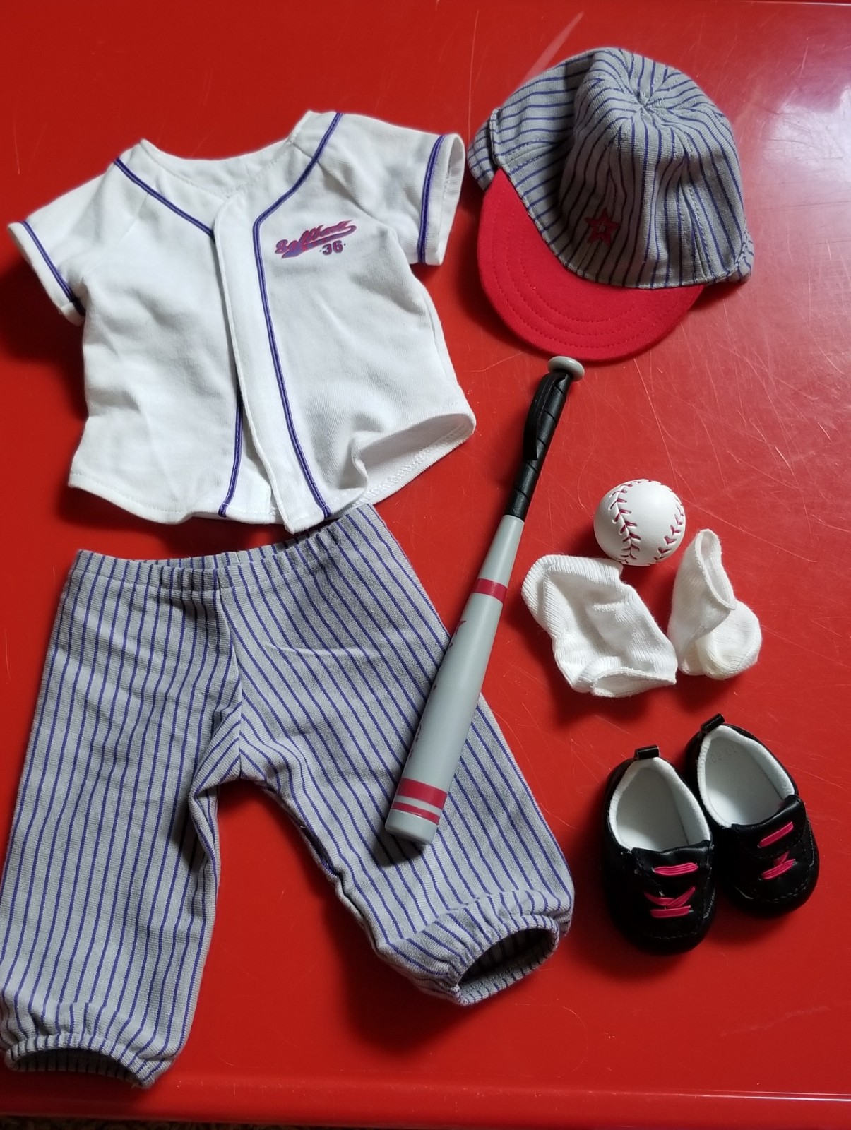American girl Softball outfit set retired