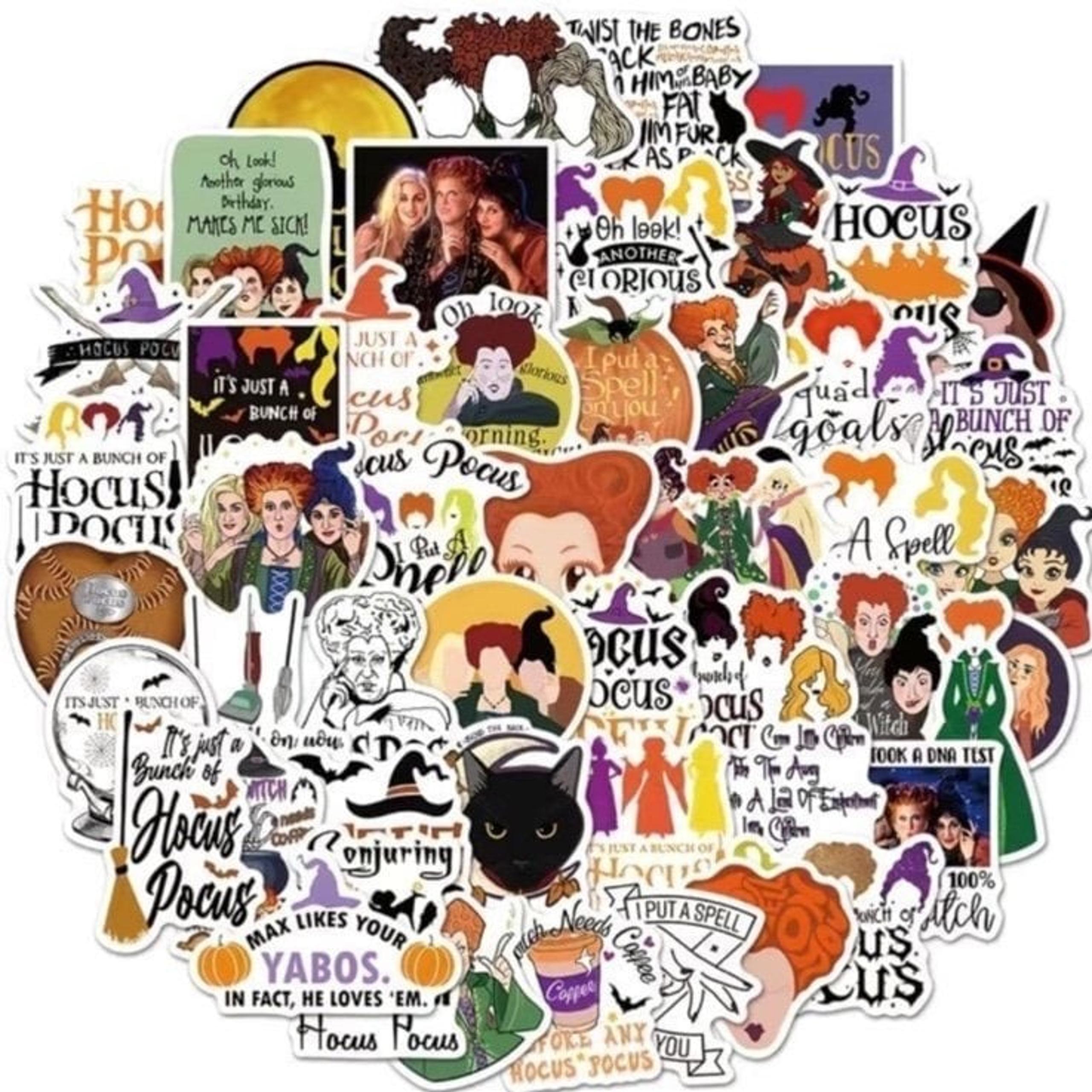 Disney Hocus Pocus Movie Waterproof Stickers