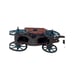 *Antique Metal Tandom Horse & Red Carriage Buggy Collectible Cast Iron Toy