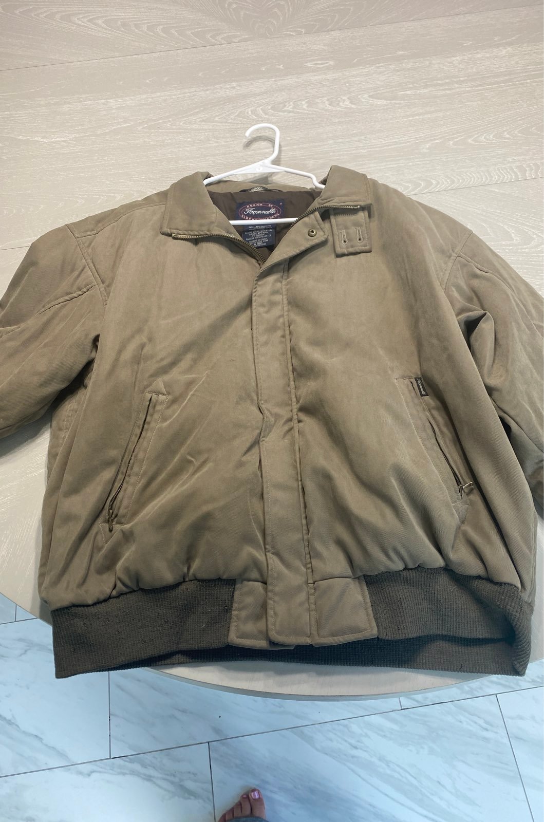 Bomber Jacket Size L Color Beige