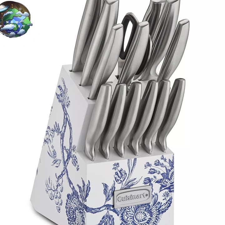 Cuisinart Caskata 15 Piece German Stainless Steel Cutlery Block Set BE130