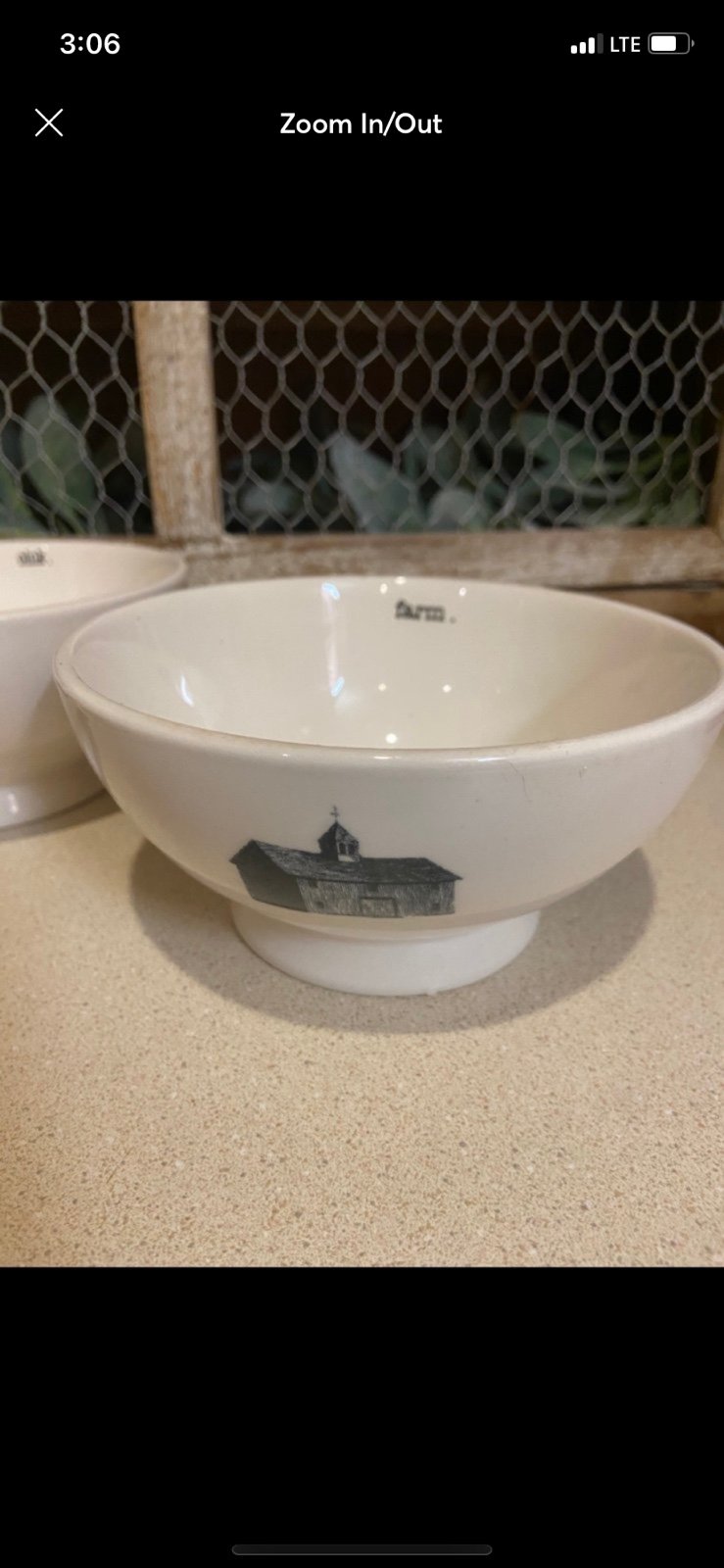 Rae Dunn farm line cereal bowl