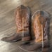 Ariat Crossfire Caliente Western Cowboy Boots Brown Square Toe sz 7.5