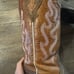 Ariat Crossfire Caliente Western Cowboy Boots Brown Square Toe sz 7.5