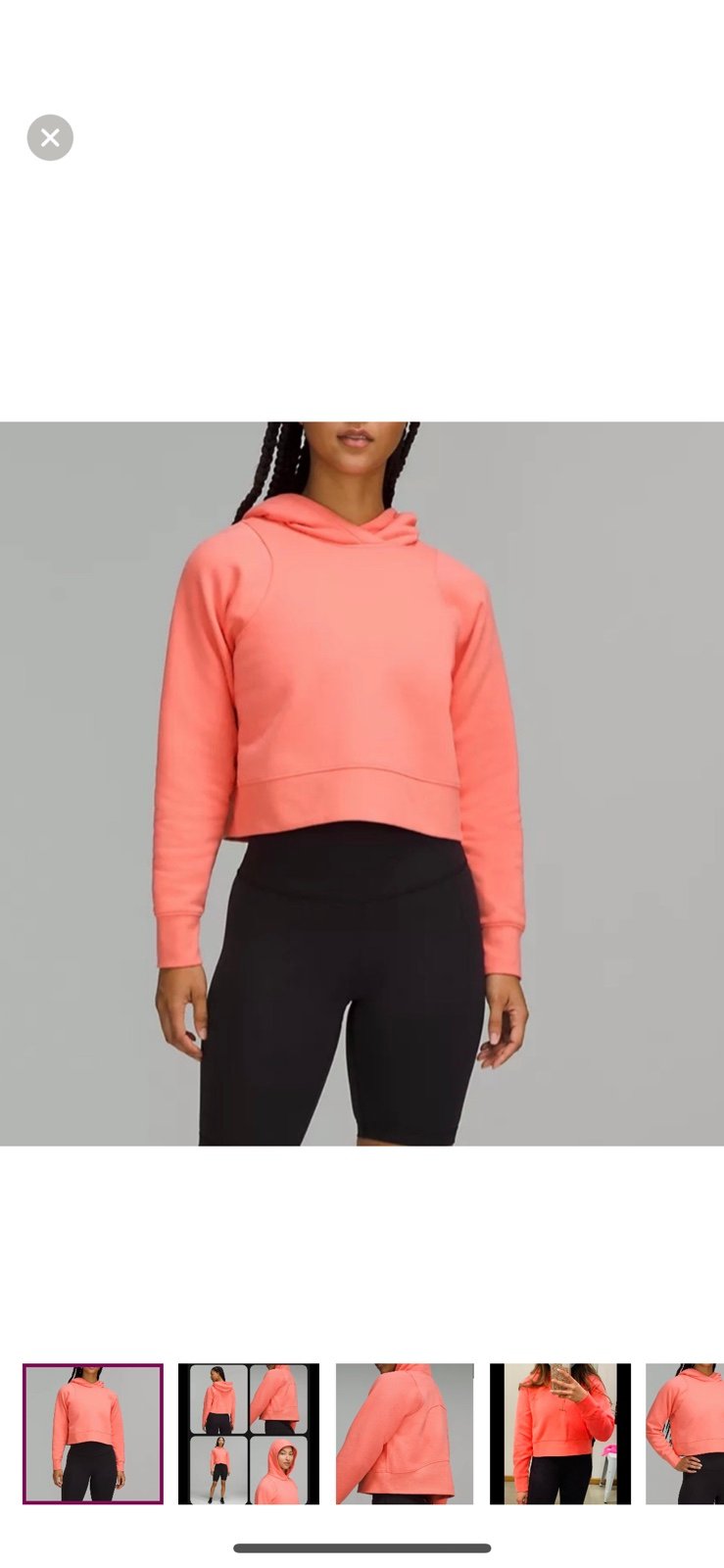Lululemon Loungeful Cropped Hoodie/Jacket-Raspberry Cream-14-NWT