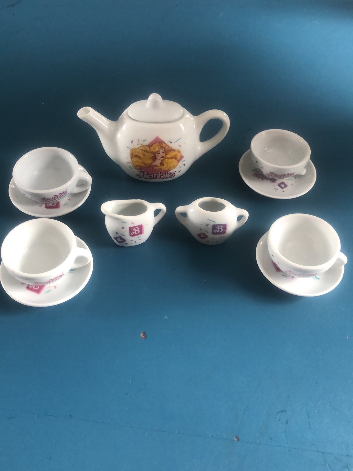 Barbie china tea set 1989 deals