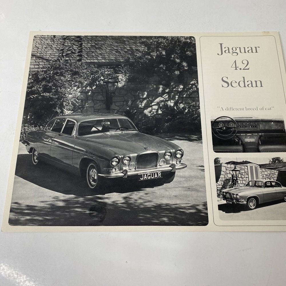 1967 Jaguar 4.2 Sedan Sales Sheet Original