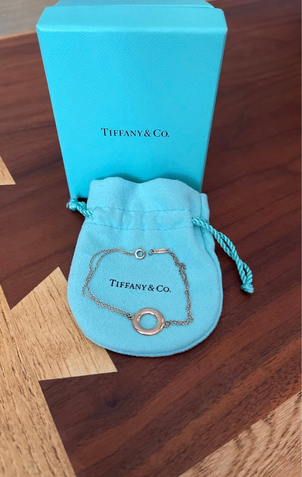 TIFFANY & CO 925 Rubedo AG circle brace
