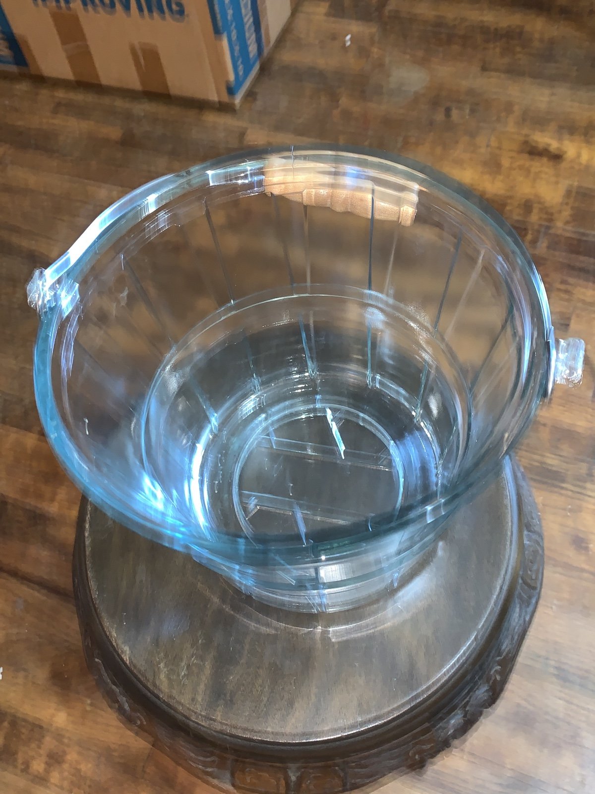Glass Vintage Anchor Hocking Ice Bucket