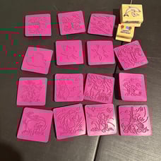 WINNIE THE POOH RUBBER And Wood STAMP SET Of 17