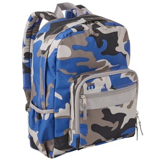 L.L.Bean Original Book Backpack 24L, Color: Ocean Blue Camo
