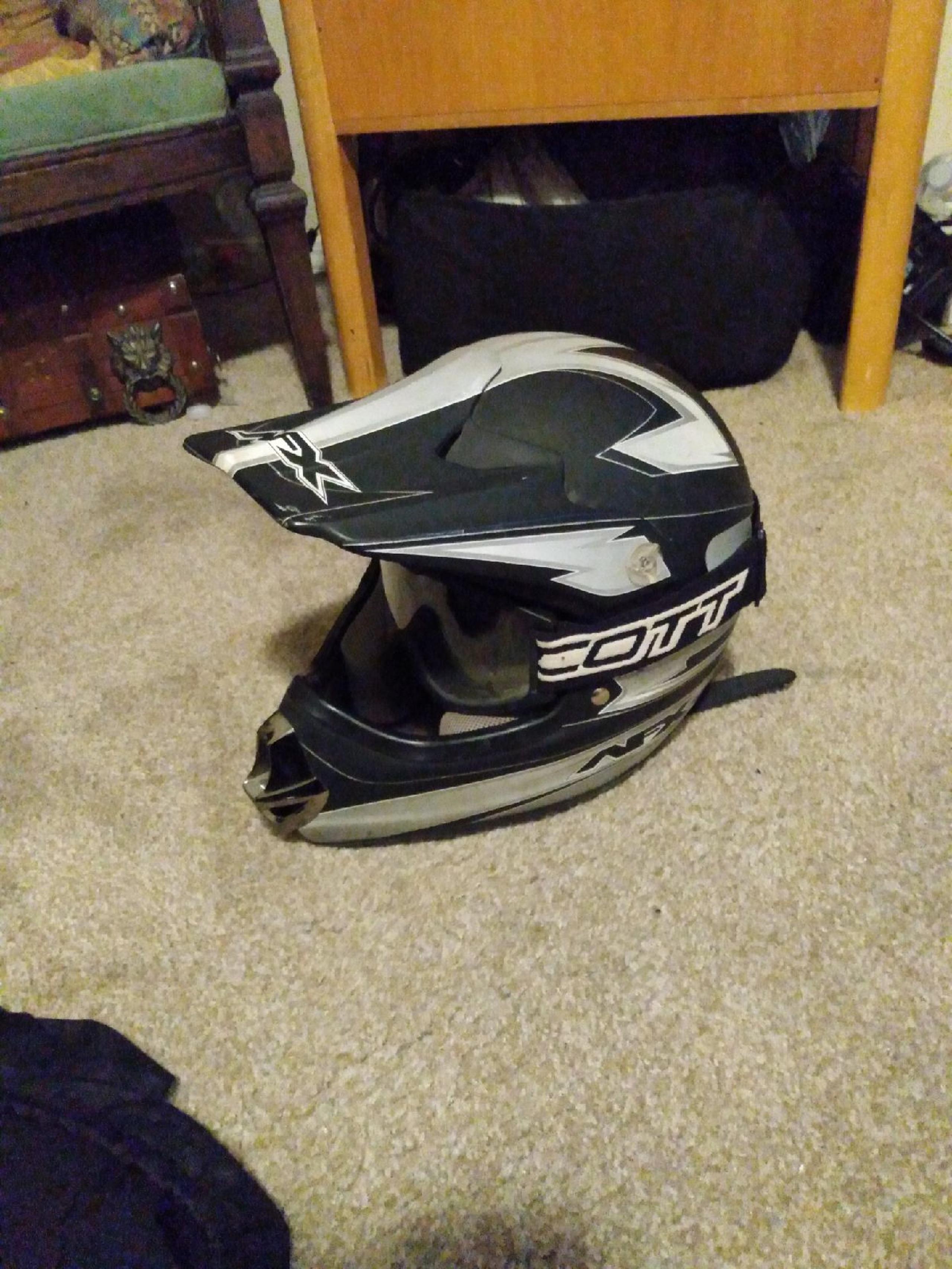 Afx helmet with scott goggles