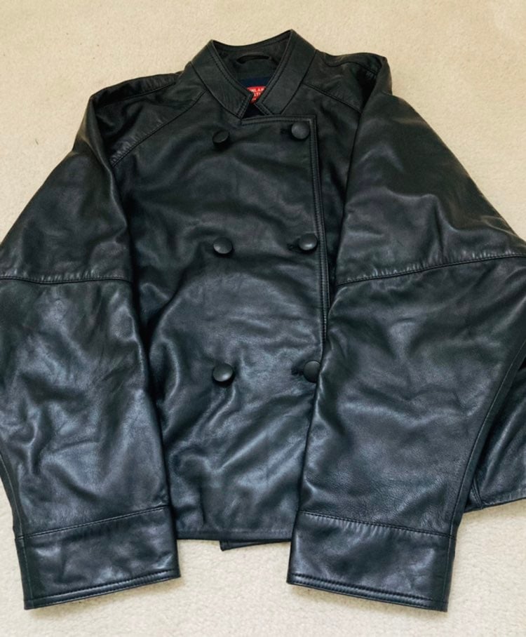 Womens Poncho Leather Coat