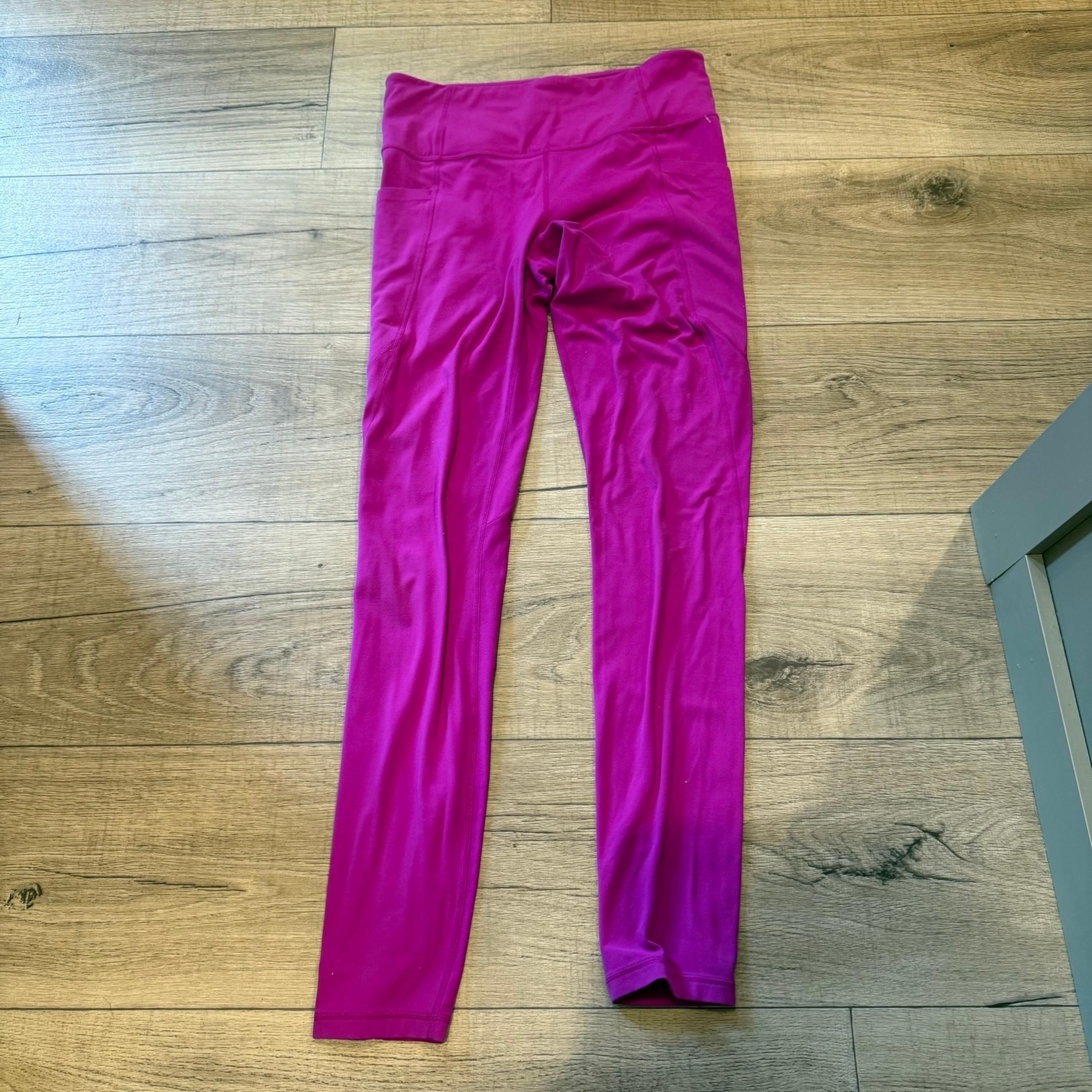 Athleta Pink High Waist Performance Leggings Women’s Medium Tall Athletic