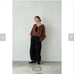 quui / 2way set knit / brown