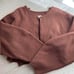 quui / 2way set knit / brown