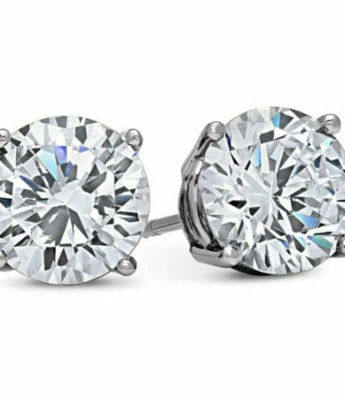 4 Carat Stud Earrings