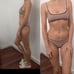 Nwt S+s quartz brown crochet bikini xs