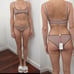 Nwt S+s quartz brown crochet bikini xs