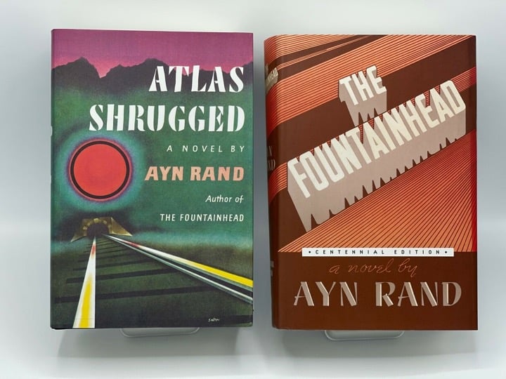 Atlas Shrugged & The Fountainhead Centennial Edition Ayn Rand Hard cover Combo