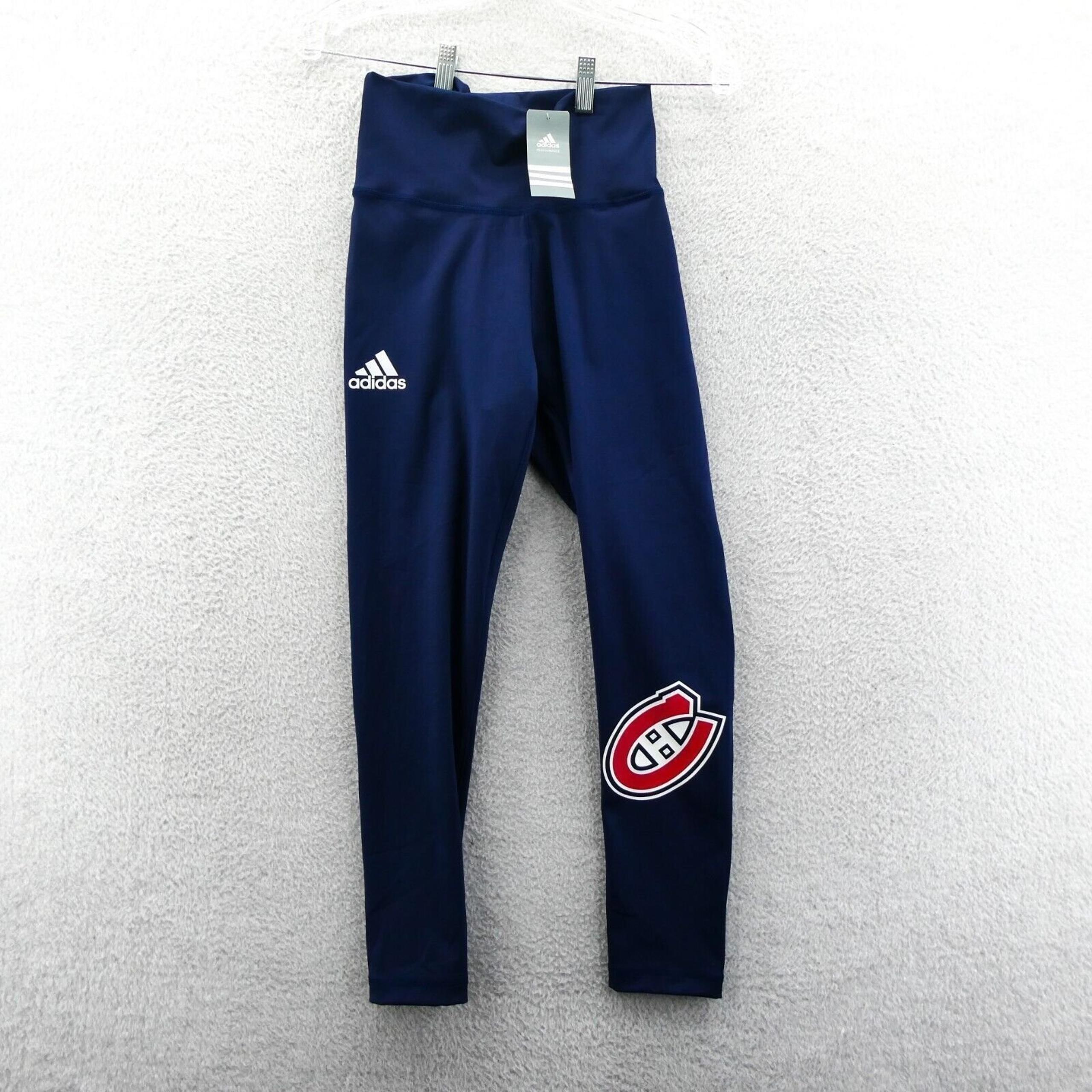 Montreal Canadiens Pants Womens Small Blue NHL Ice Hockey Adidas Yoga Legging