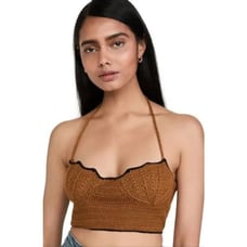 Stella Pardo Samira Crop Top in Mika/Black NWT Size Medium