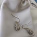 Sea of Ice Gold Sterling Earrings