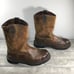 Wolverine 2066 Saturn Motorcycle Biker Riding Leather Pull-On Boots Size 9
