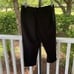 Alice & Olivia Lamb Leather Front Cropped Pants