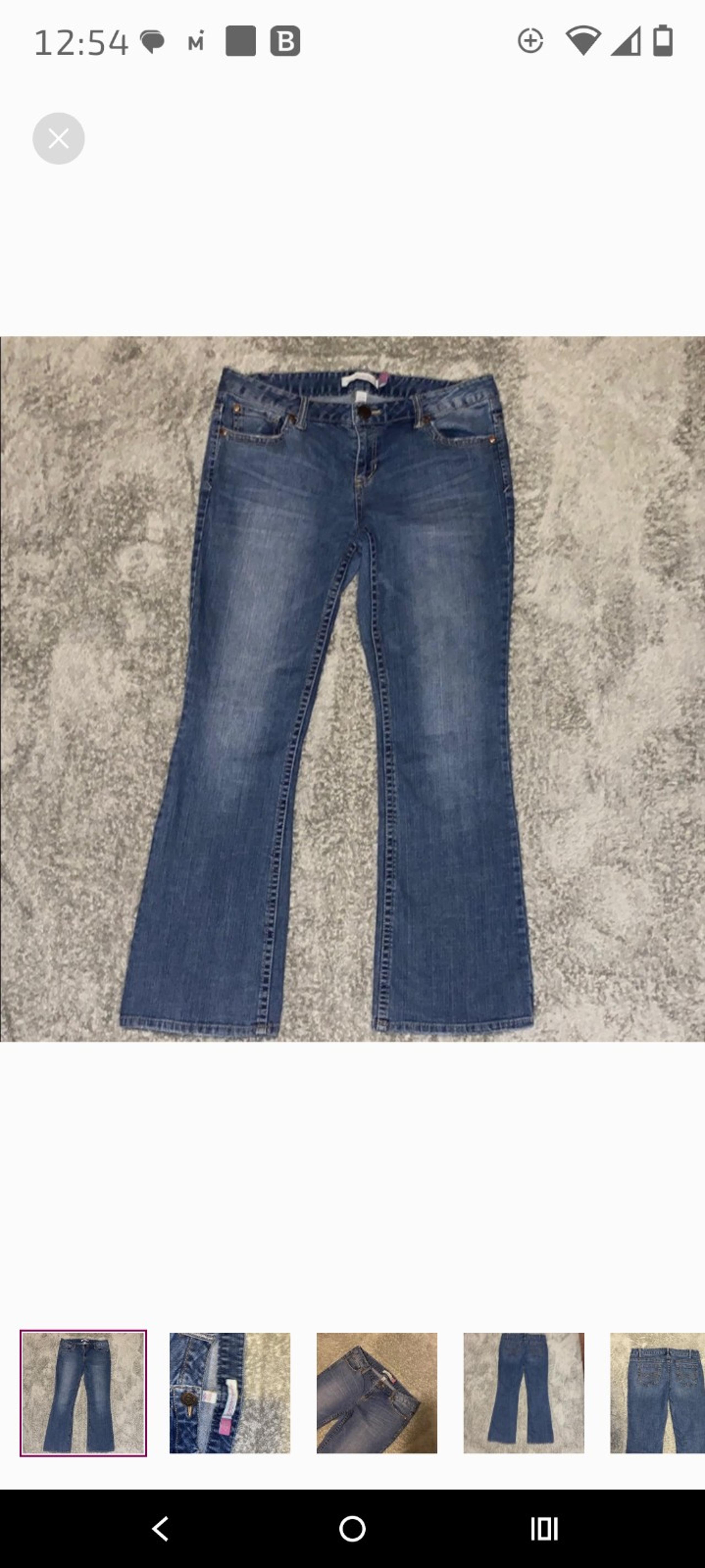 Aeropostale size 13/14 Kailey skinny flare blue jeans