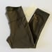 LULULEMON ATHLETICA Dark Olive Run On Crop Leggings - US 6